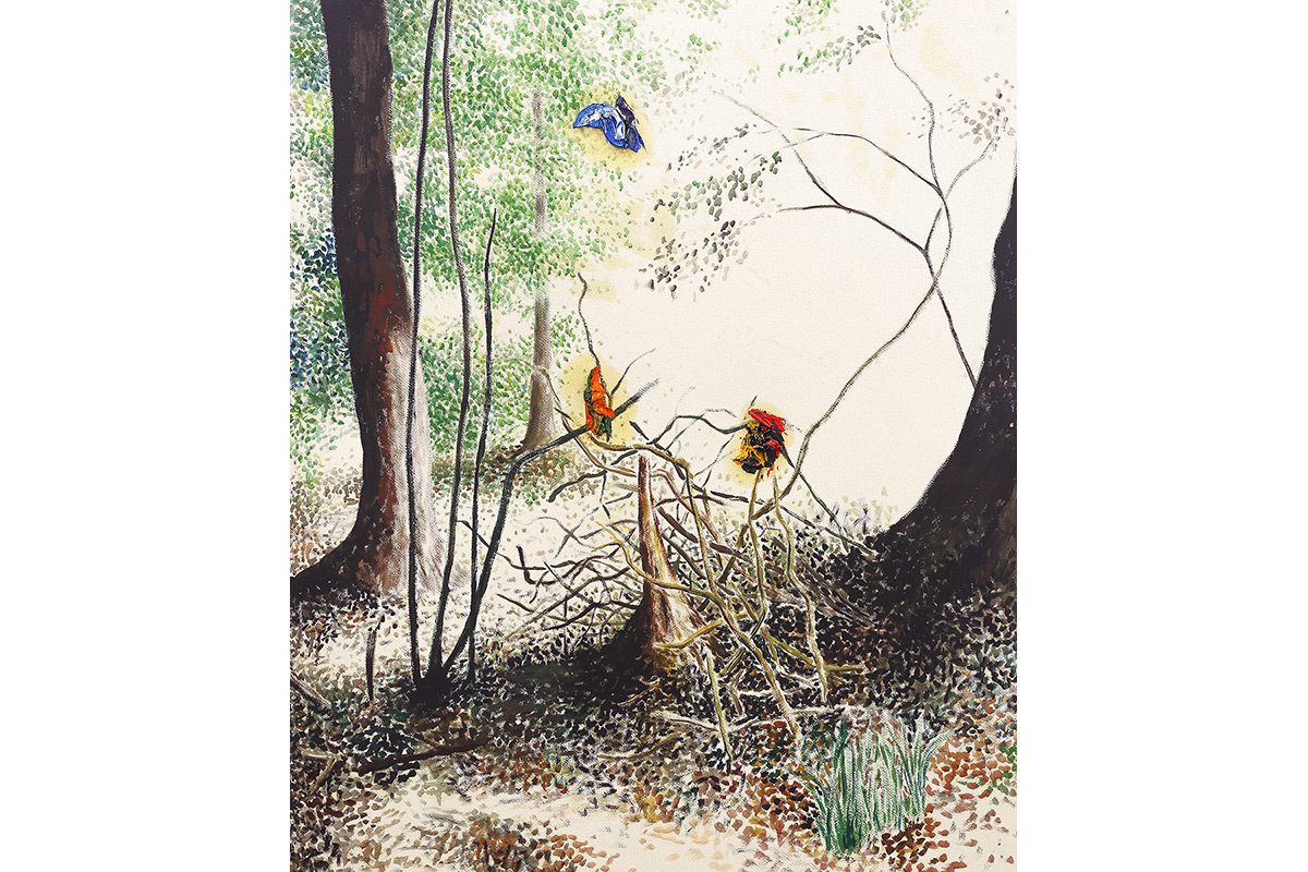 Série Ode ao Pássaro, 2019
Óleo sobre papel
120 x 100 cm