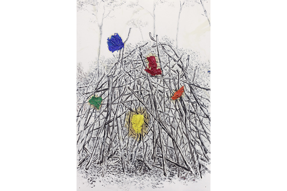 Série Ode ao Pássaro, 2019
Óleo sobre papel
100 x 70 cm
