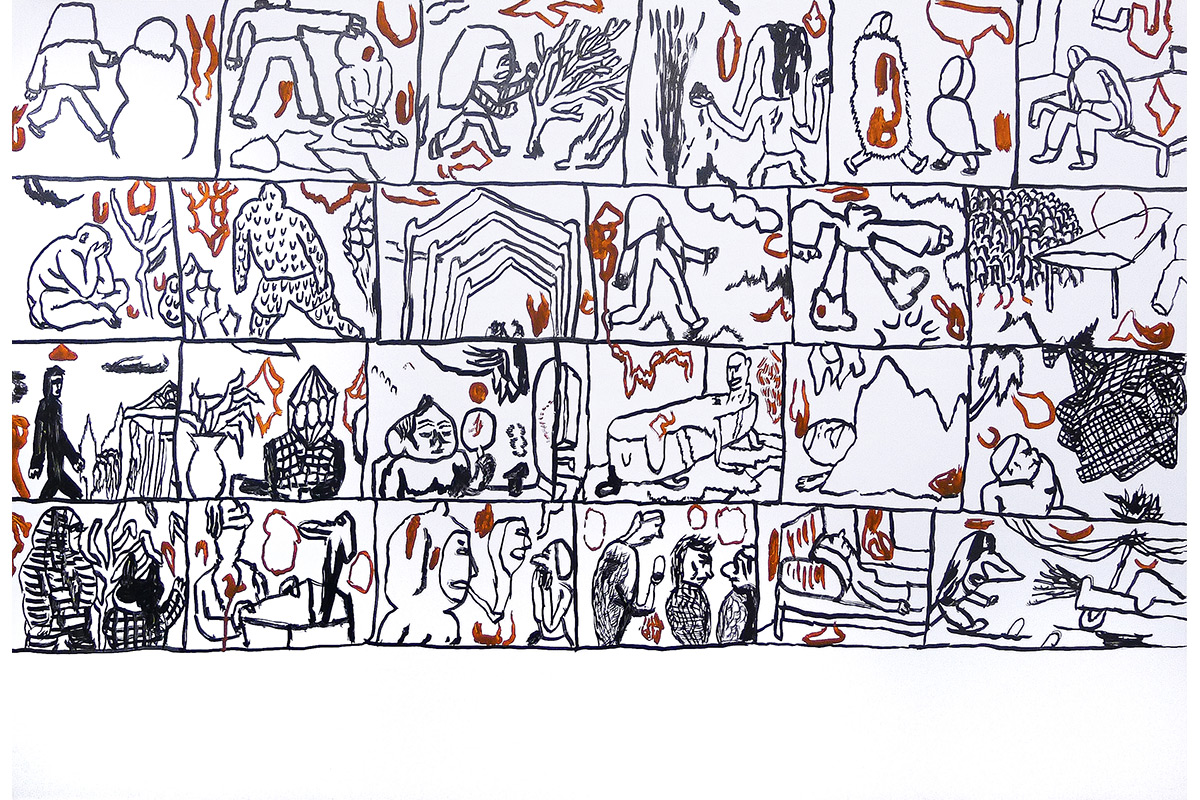 Série História, 2016
Nanquim sobre papel
77 X 113 cm